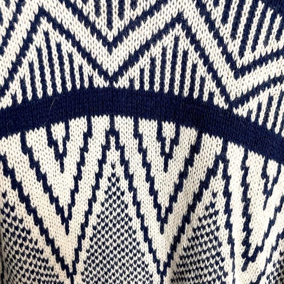 90s wool blend nordic pullover sweater - NWT - size large - Picture 2 of 7